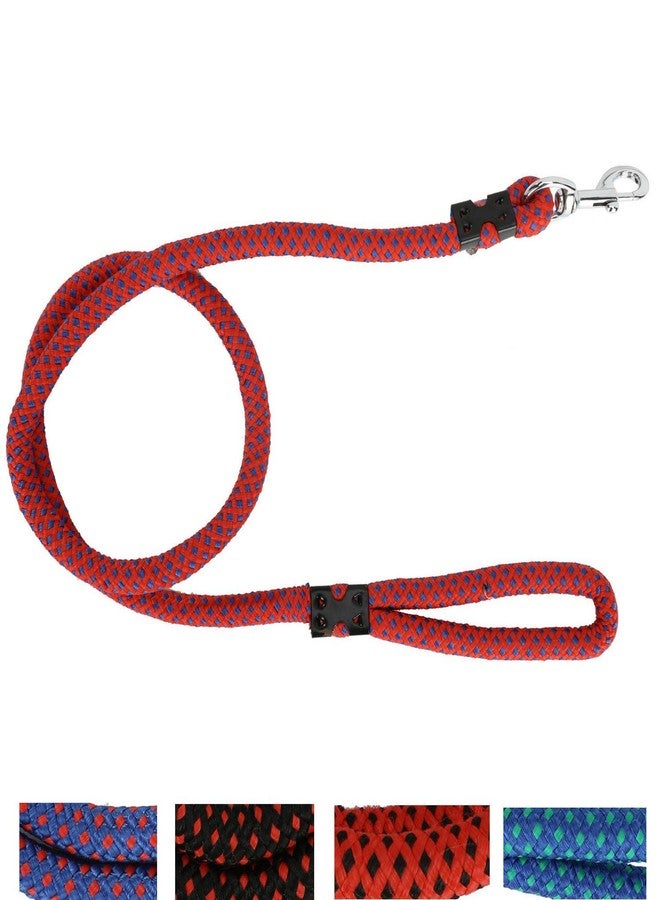 Pet Believe Dog Rope Leash Maroon, Brass Hook - 15 mm - Red - Image 5